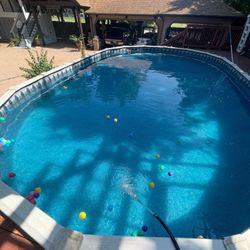32x18 Pool, Wooden Deck Included 