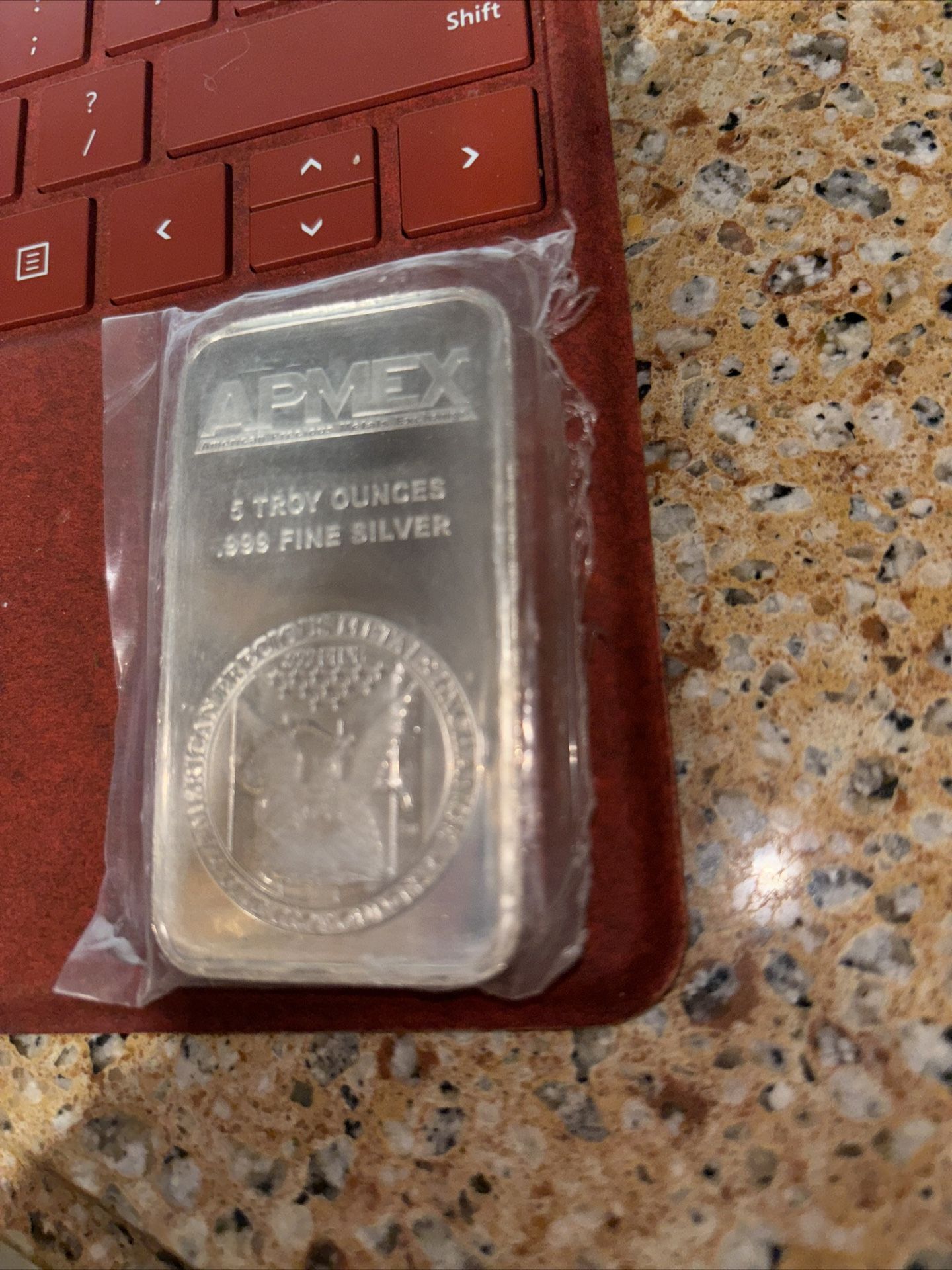 5 Oz Silver Bar APMEX SEALED 