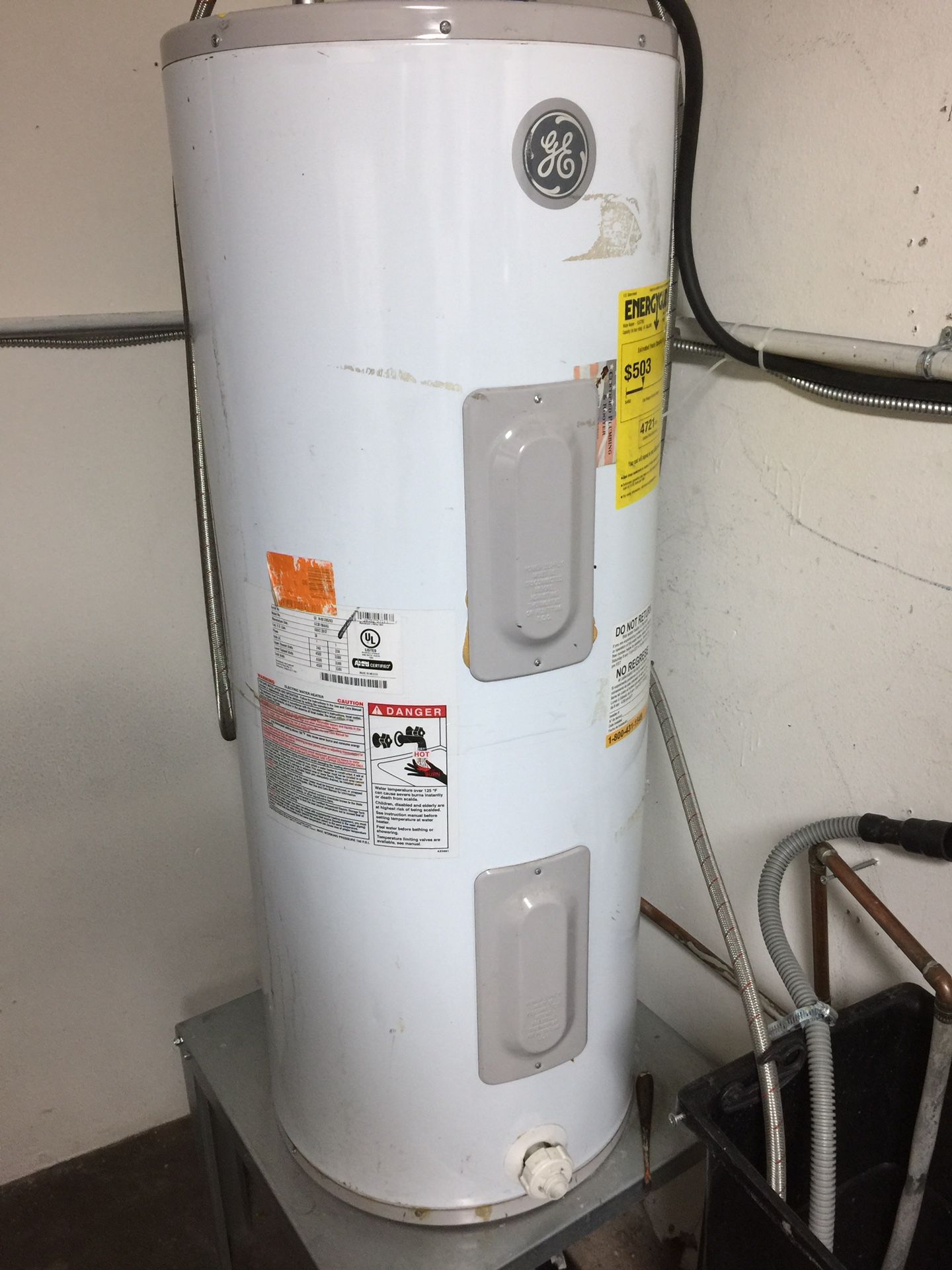 GE 30gl Electric Water Heater