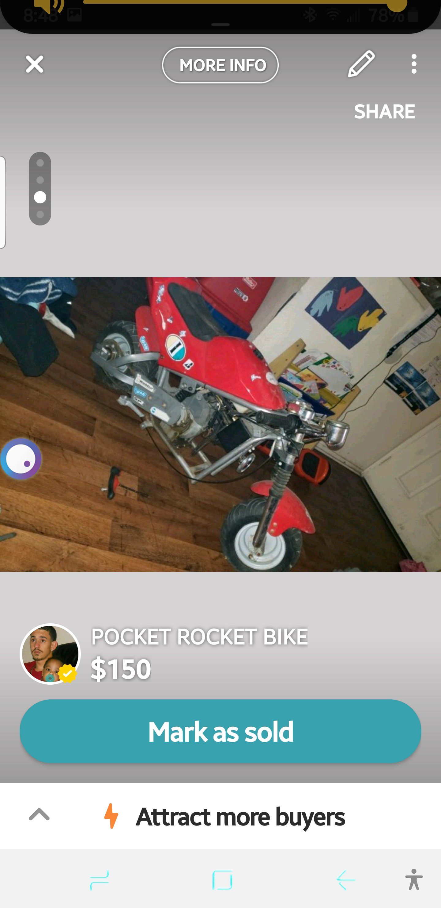 Pocket rocket bike
