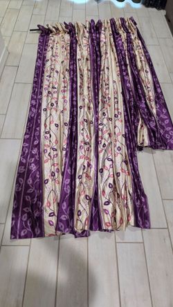 Curtains on sale for $4 and $5 each .