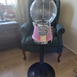 Pink Globe Style Gumball Machine