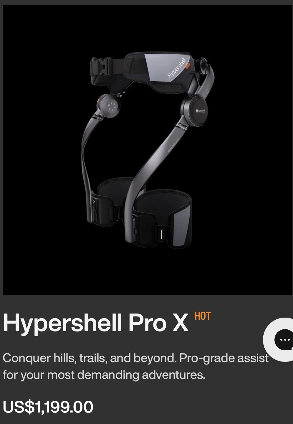Hypershell pro X exoskeleton