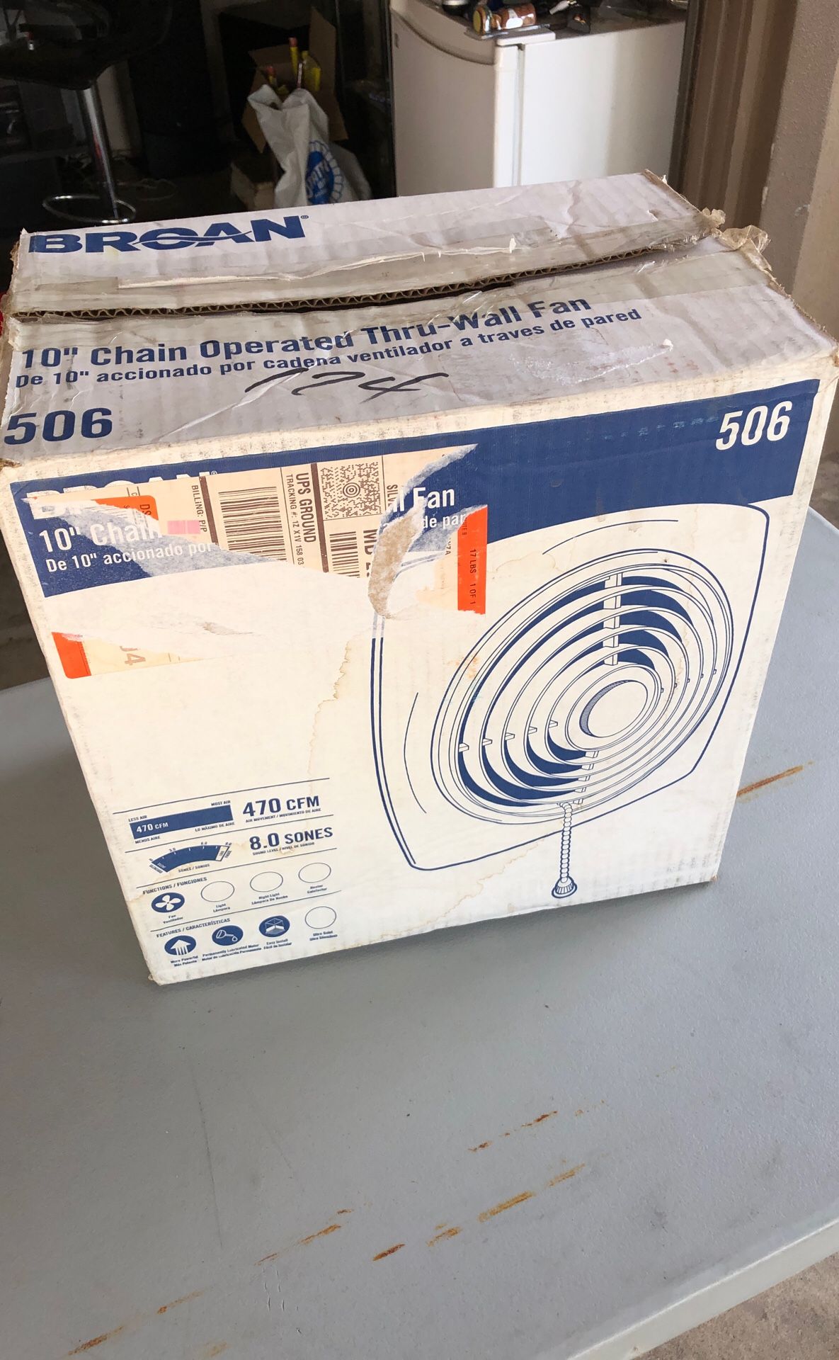 Broan 506 wall fan