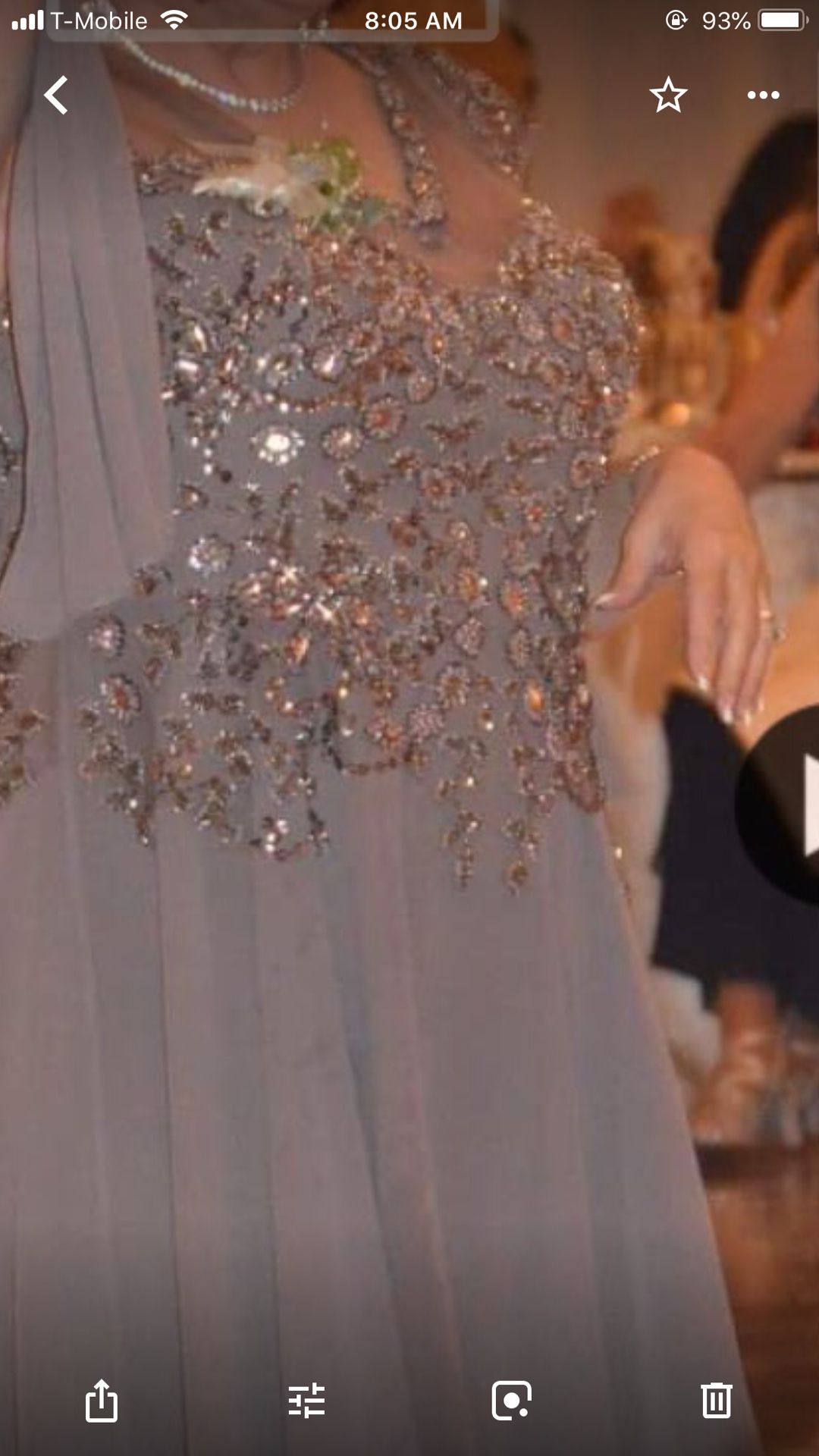Beautiful gown with shawl size 20