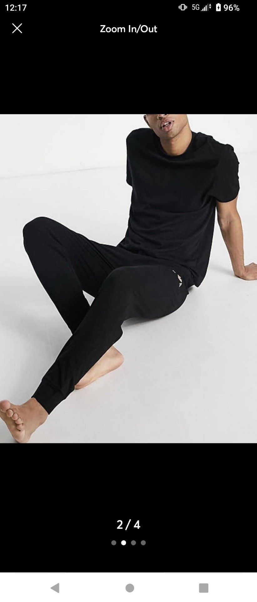 Emporio Armani monogram joggers sweatpants Black Size S
