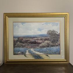 Bluebonnets Wall art 46” x 36”