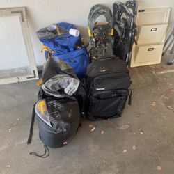 Backpacks , Sleeping Bag, Camera Bag