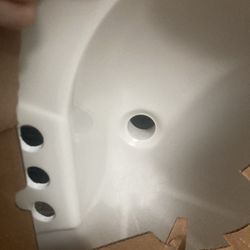 31x19 White Vanity Sink Top