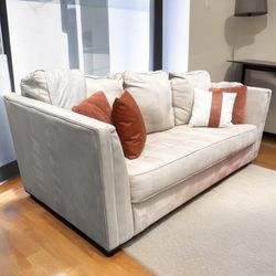 Ivory White 88” Filone Microsuede Sofa by Ashley HomeStores