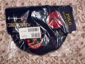 Polo logo patch wool beanie 🔥
