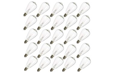 25-Pack ST35 Light Bulbs Replacement Edison Clear Bulbs -5 Watts C7/E12 Screw Base for Indoor/Outdoor Patio String Lights