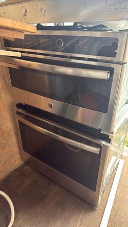 Oven with microwave