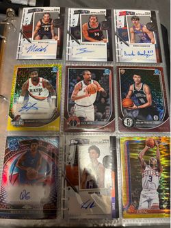 Lot of NBA topps chrome AUTOGRAPHES, PARALLELS AND NUMBERED CARDS