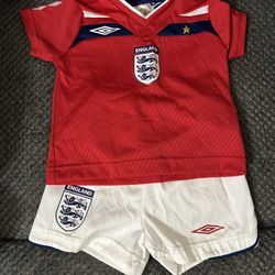 6-12 Month England Soccer (football) Outfit. 