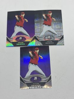 2011 Bowman Platinum Prospects Tyler Skaggs Lot Of 3 Arizona Diamondbacks