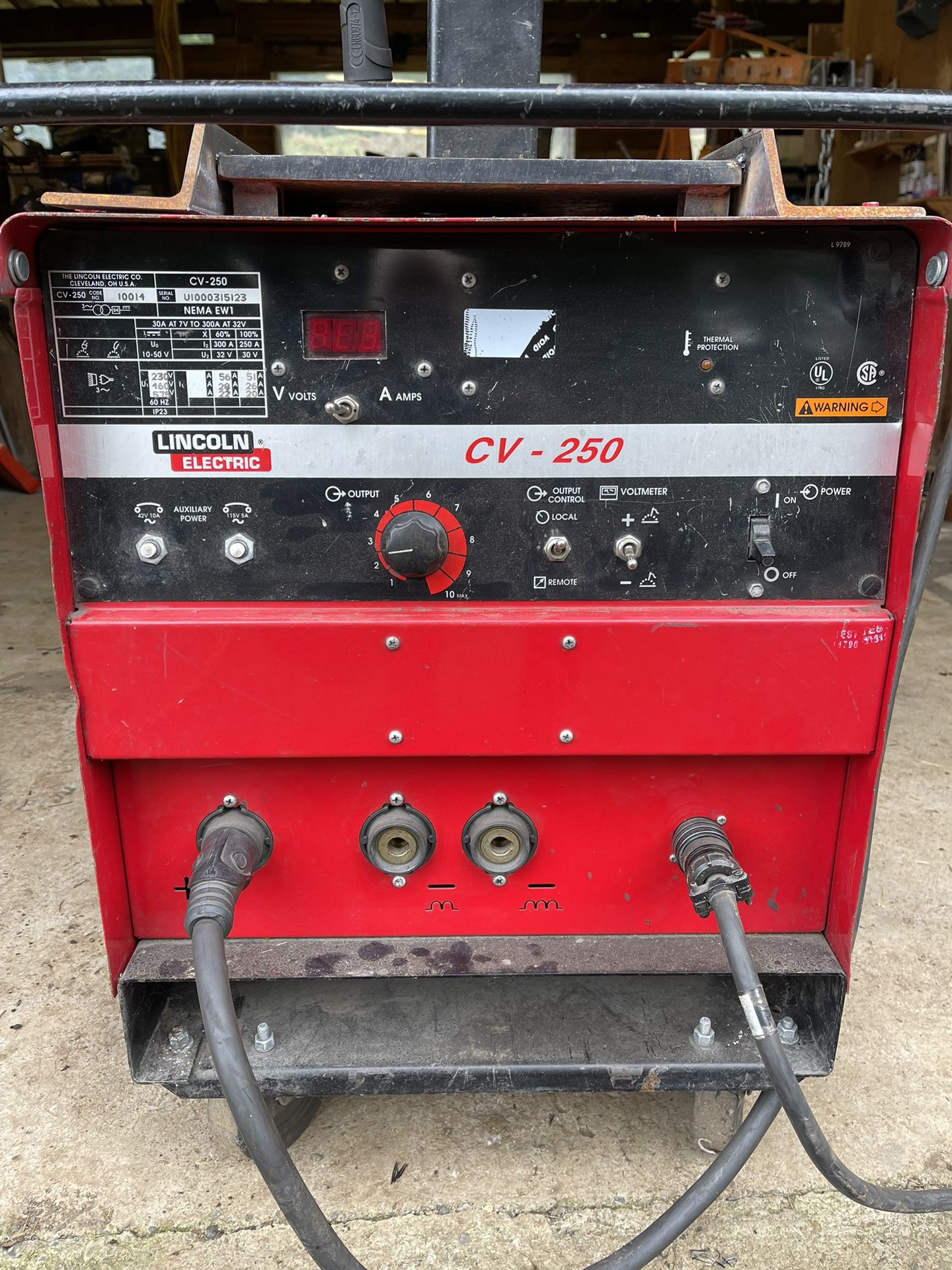 Lincoln CV-250 With LN-7 Wire Feed Welder. 