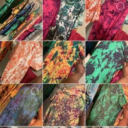 Tie-dye T-shirts all our new size medium to extra large $15 each sunglasses five dollars each