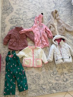 4 T - Girls’ Jackets & Winter Clothing Bundle – 6 Pieces