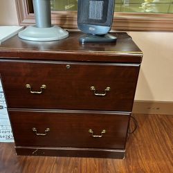 Cherry Wood Office Drawers