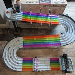 Hot Wheels Mario Kart Rainbow Road Raceway Lights and Sounds