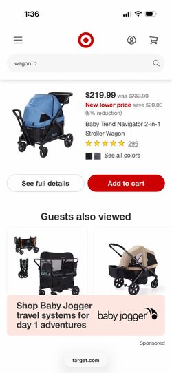 Baby Trend Navigator 2-in-1 Stroller Wagon