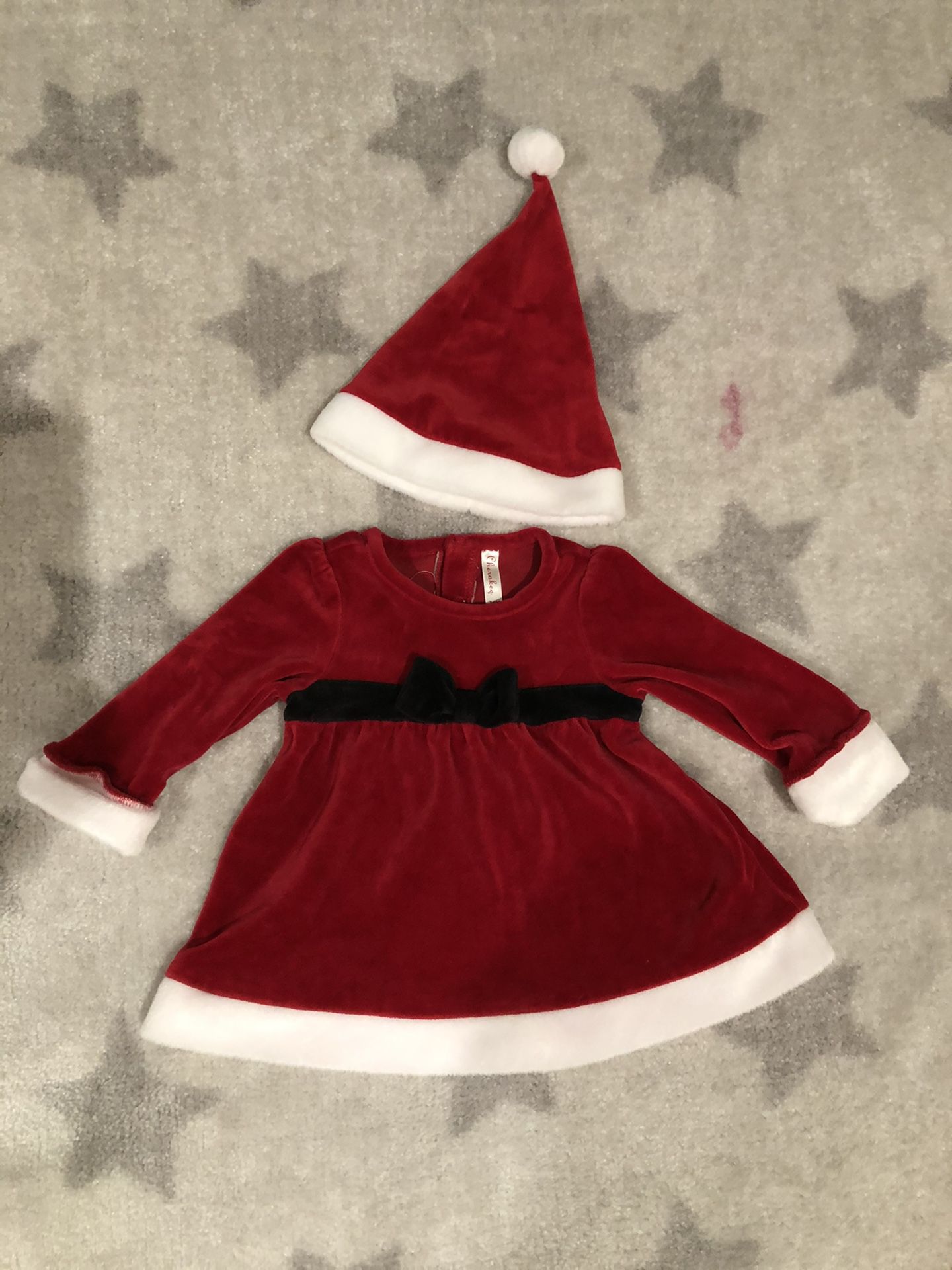 Baby girl Santa outfit 3-6m