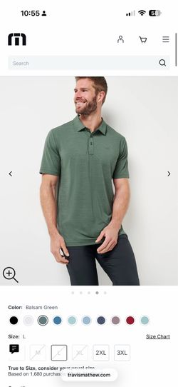 Travis Mathew Heater Series Jersey Polo Size Medium