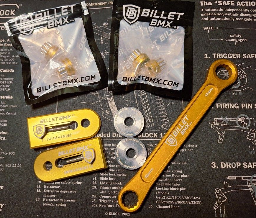 Billet BMX Combo Gold