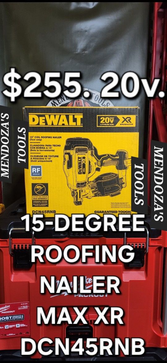 Dewalt 15 Degree Roofing Nailer 20v MAX XR
