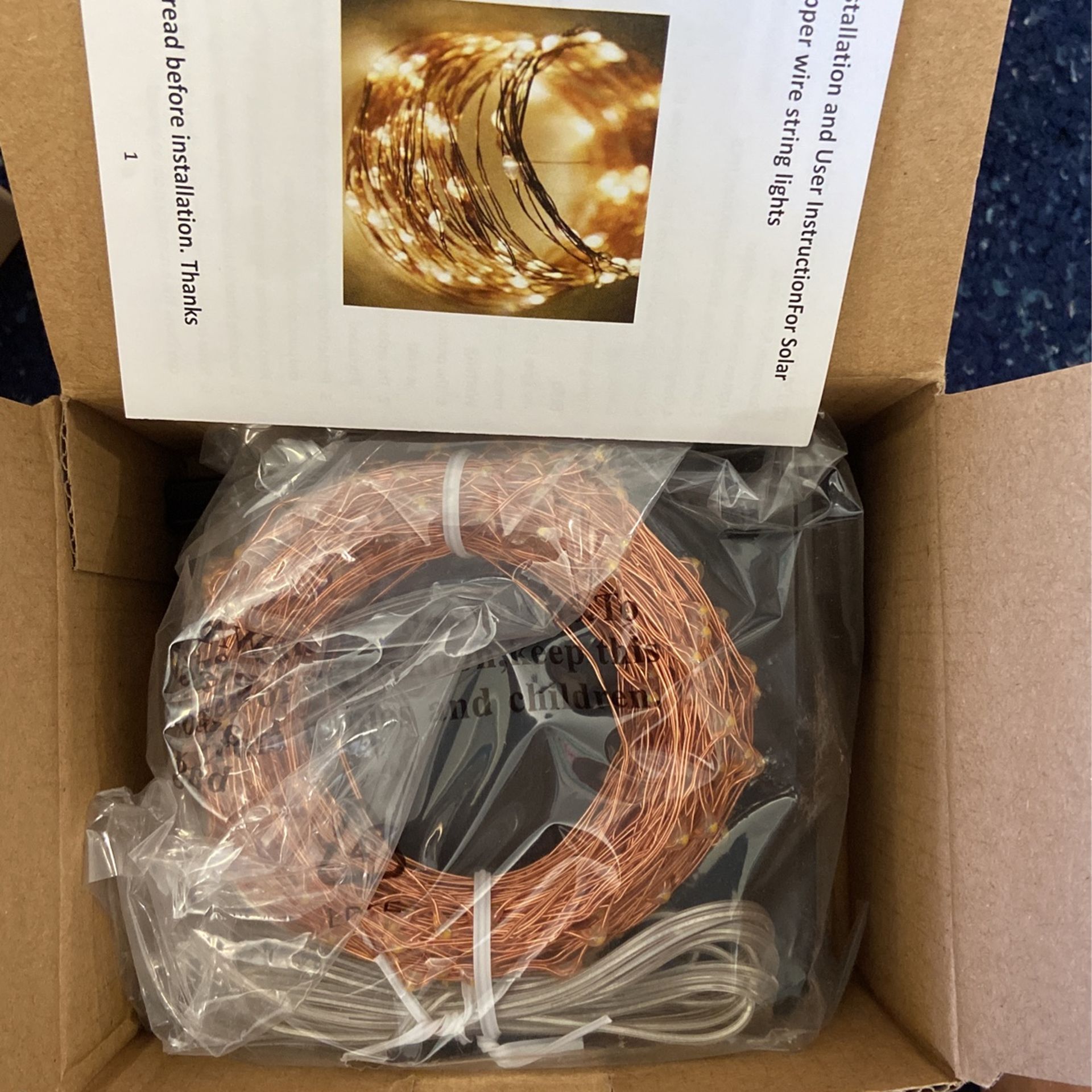 Outdoor Solar String Decor Lights Warm White 