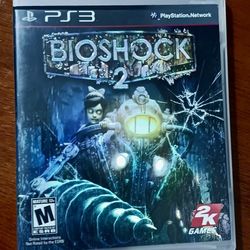 Ps3 Game BIOSHOCK 2 Scifi Horror Halloween PS2. Xbox Gaming 