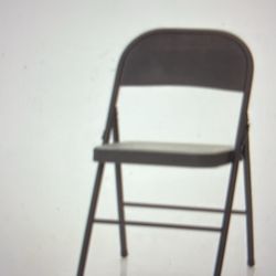 New Steel Folding Chairs, 4-Pack, Black (A2236)