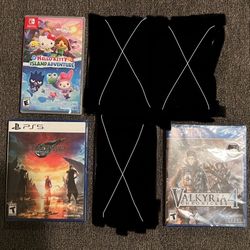 Hello Kitty + Final Fantasy 7 Rebírth + Valkyria Chronicles 4 