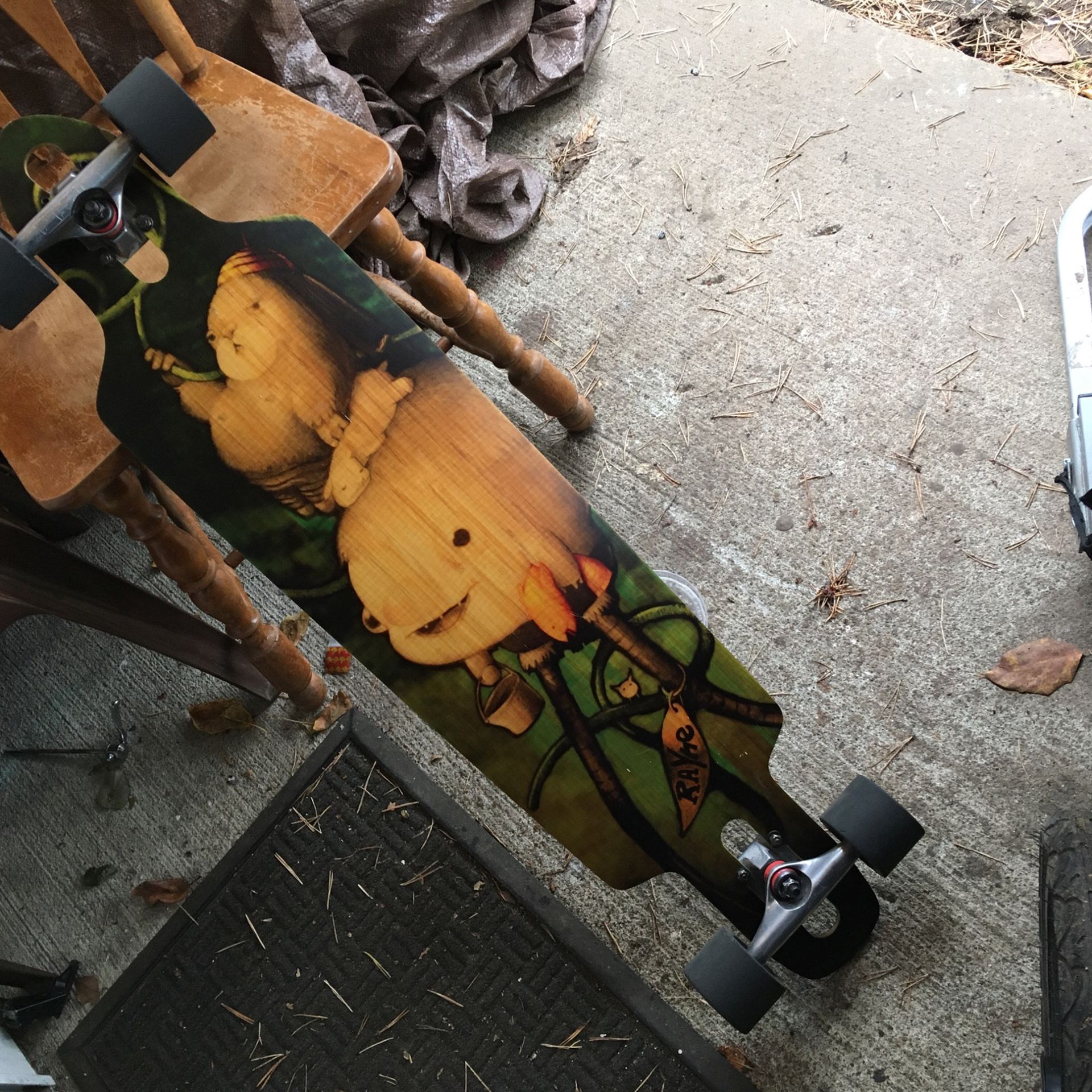Bamboo  Longboard Deck. Brand New, 1 Hour Of Skate Time On It,150$OBO
