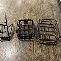 Black Bike Cargo Rack Set /$80 set