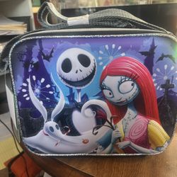 Disney The Nightmare Before Christmas insulated lunch bag featuring Jack Sally 
