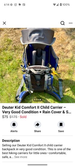 Deuter Kid Comfort II Child Carrier Backpack 