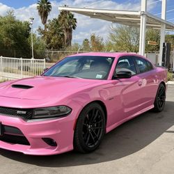 Custom Pink Color Change Protection Film – Dodge Charger