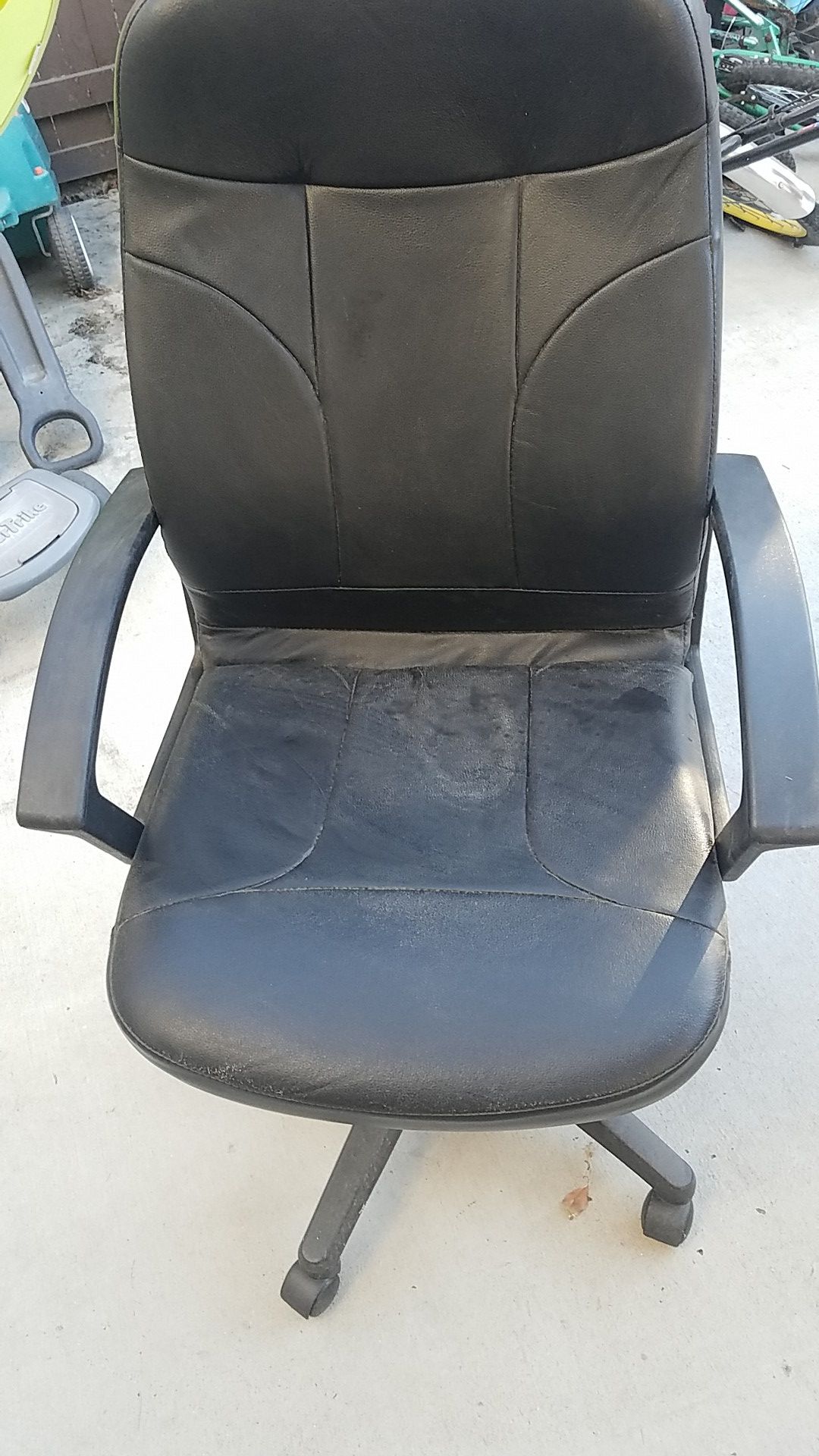 Office chair black leather
