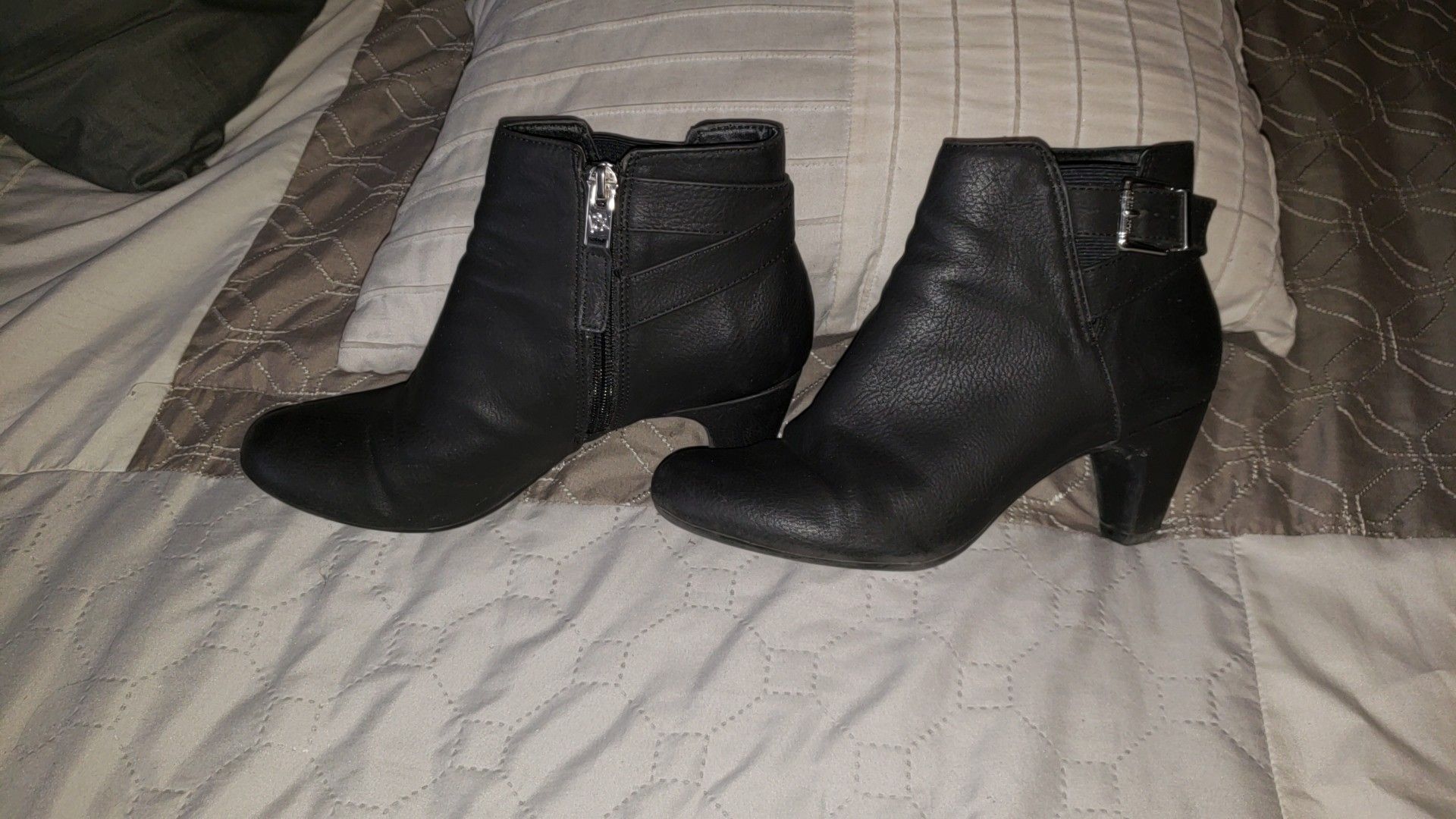 Womens black booties