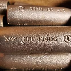 3/4 Ground Rod Coupling: Threadless Compression CCI 134DC

