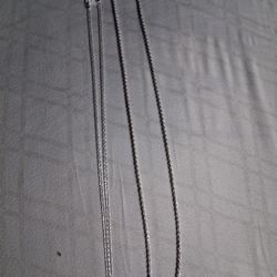 Little Silver Necklace for a Little Girl 