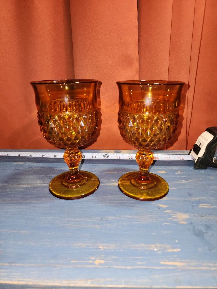 Set Of Vintage Goblet Cups