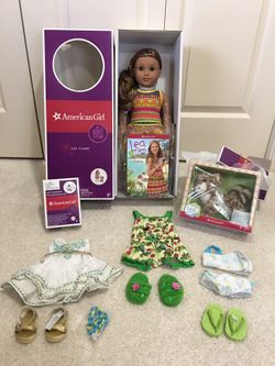 American girl doll 18in retired LEA W/ACCESSORIES and Outfits.. all BRAND.. NEW.. $400 FIRM