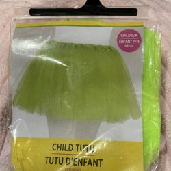 Childs Tutu Neon Green 