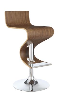 AJUSTABLE BAR STOOL--WALNUT