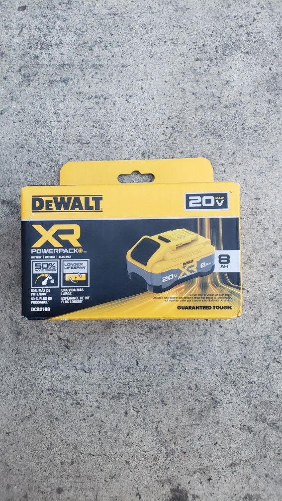 Dewalt 20v Battery 8.0 Ah XR Powerpack Brand New