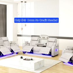 Power Reclining Livingroom Furniture Sectional Couches Sofa 90 Days Same As Cash 