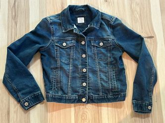 Gap Kids Girls Jean Jacket Size XXL Blue Denim Button Front